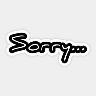 sorry Sticker